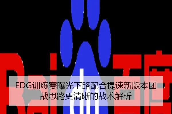 EDG训练赛曝光下路配合提速新版本团战思路更清晰的战术解析